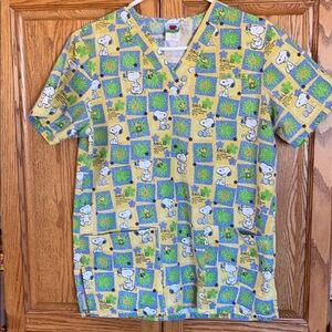 Peanuts Scrub Top.